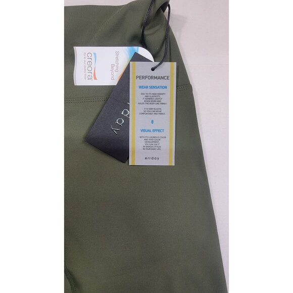 Errday Compression Shorts Olive Yoga Womens Medium New with Tags - Picture 6 of 8